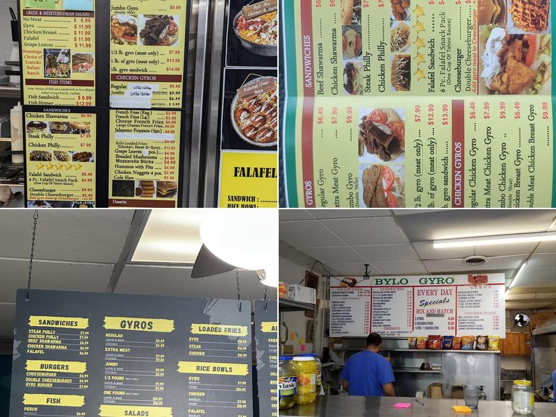 Bylo Gyro Menu