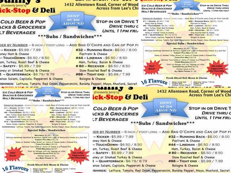 Jerry's Menu