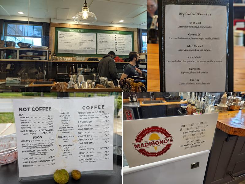 Wyoming Community Coffee Menu