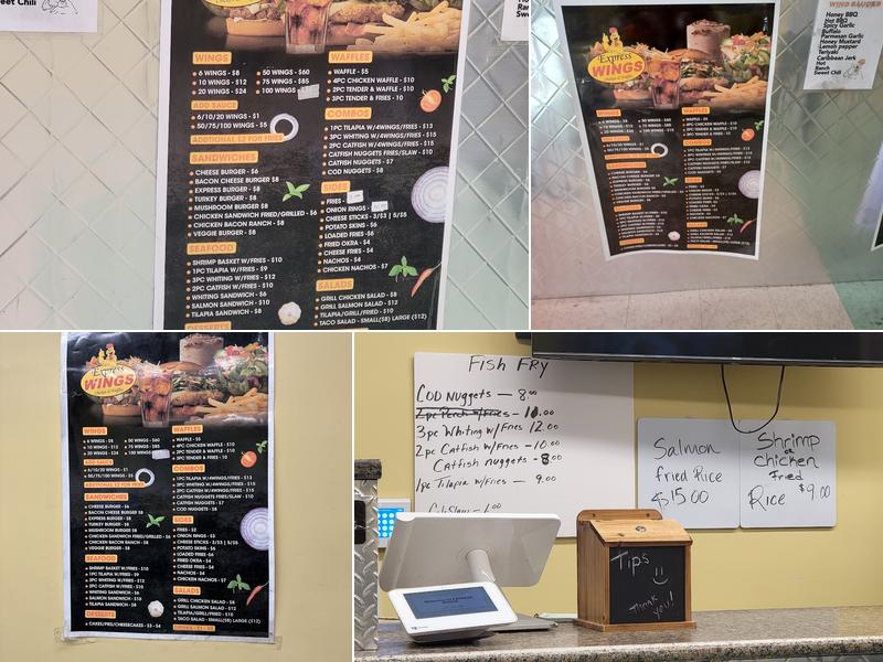 Express WINGS Menu