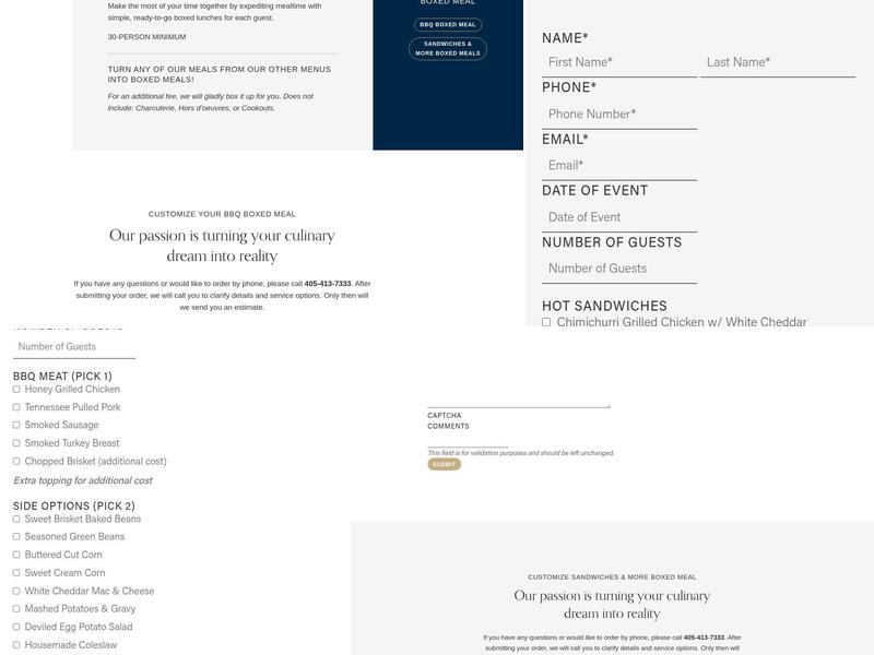 Swadley's Catering Menu