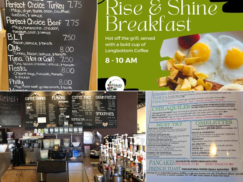 Vida 33 Latin bistro Menu
