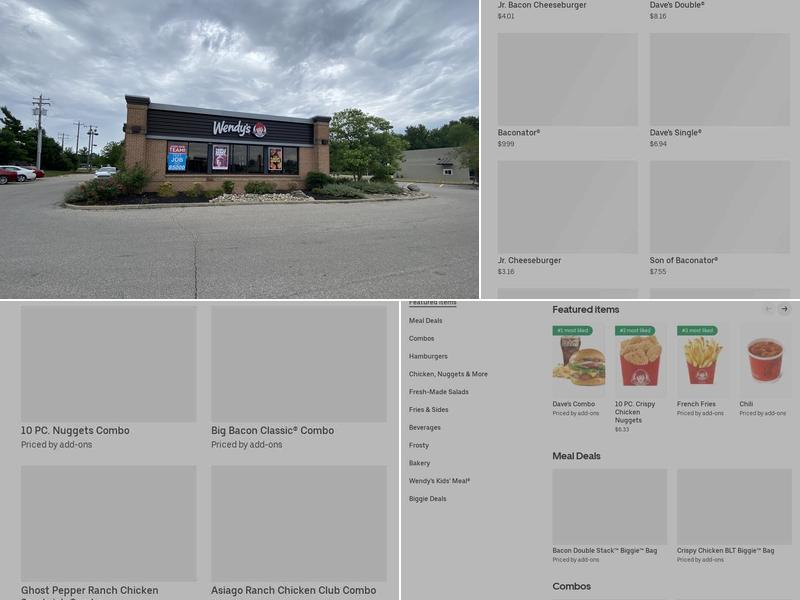 Wendy's Menu