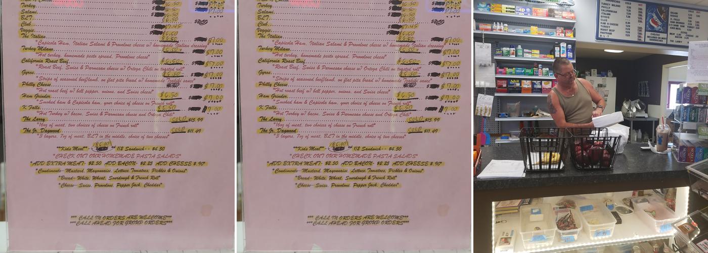 Stop & Go Deli Mart Menu