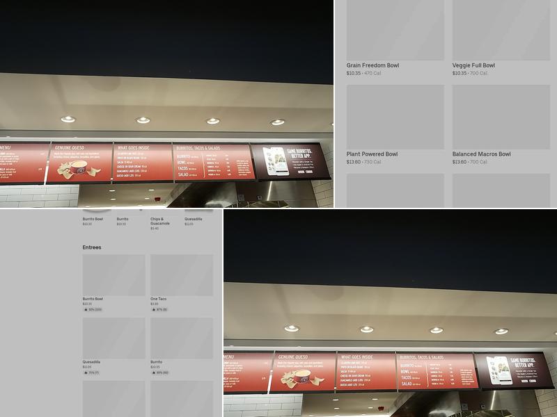 Chipotle Mexican Grill Menu