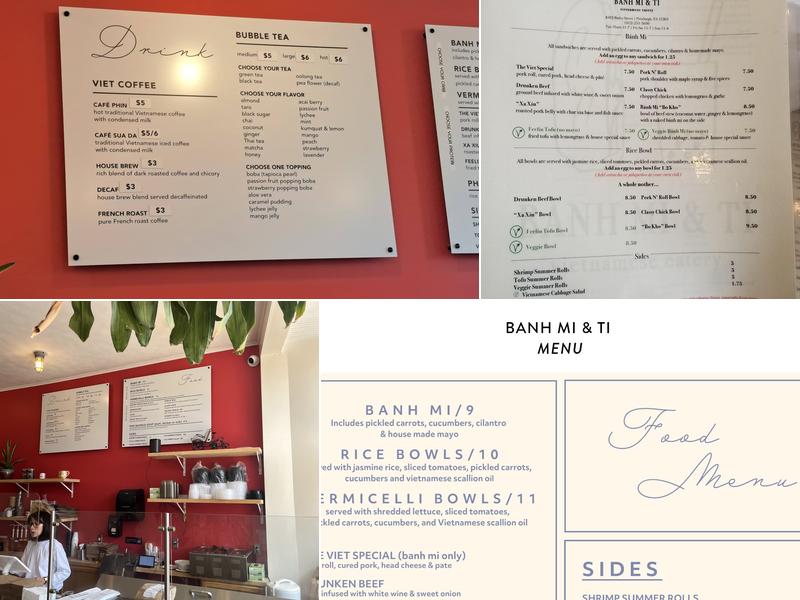 Banh Mi & Ti Menu