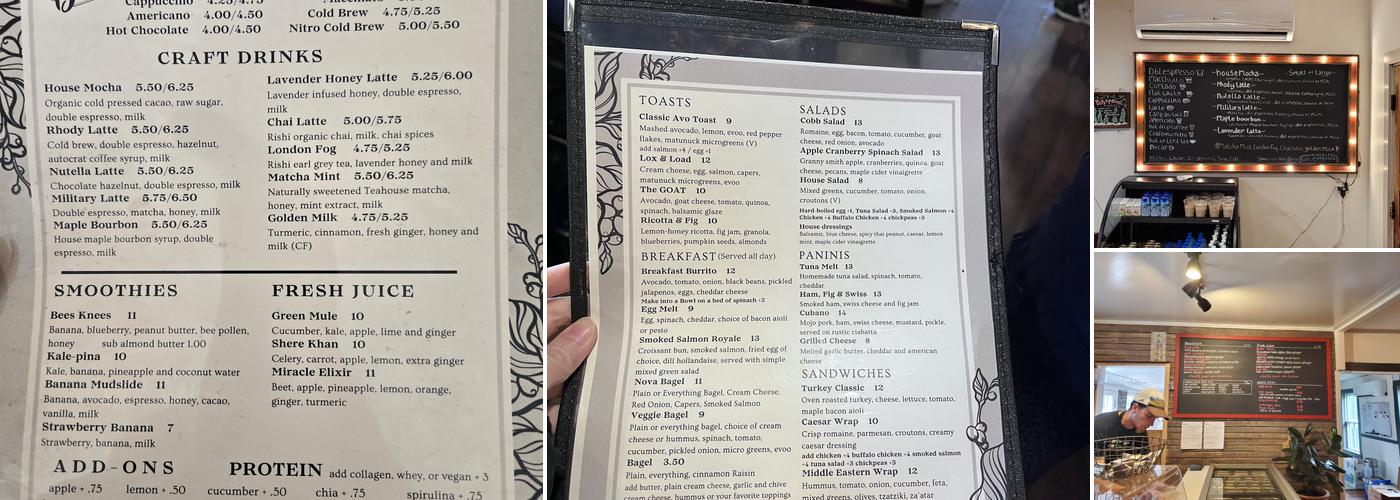 Caf Bar Menu