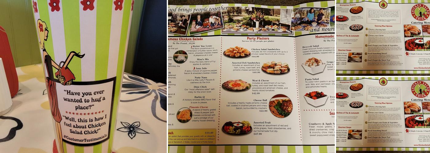 Chicken Salad Chick Menu
