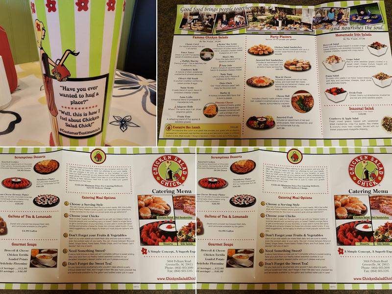 Chicken Salad Chick Menu