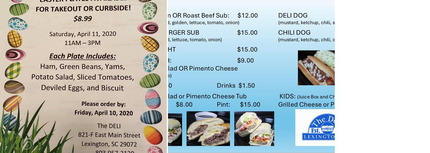 Deli Menu