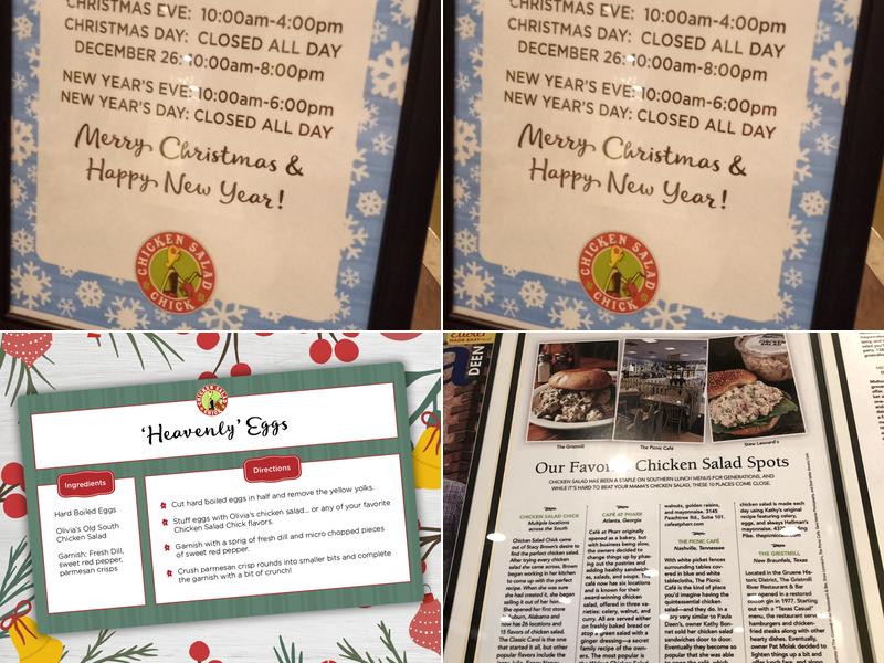 Chicken Salad Chick Menu