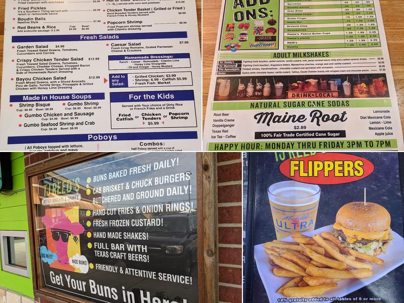 Flippers Coastal Seafood Menu