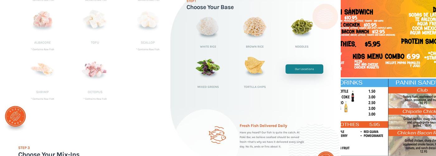 Ceviche Bar Menu