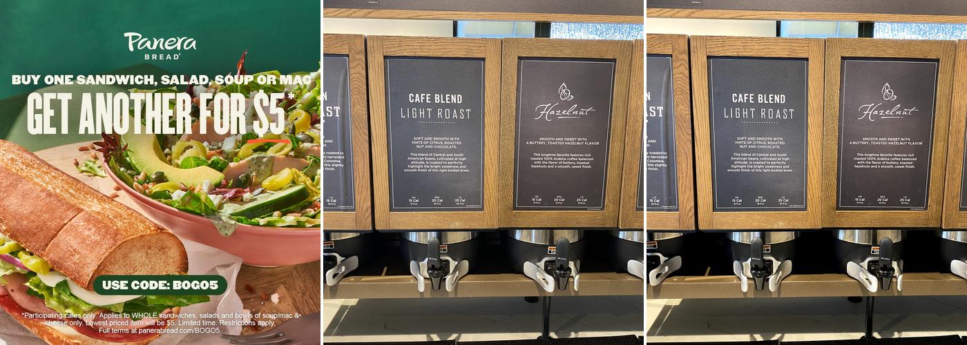 Panera Bread Menu