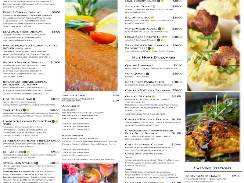 Beyond the Box Catering Menu