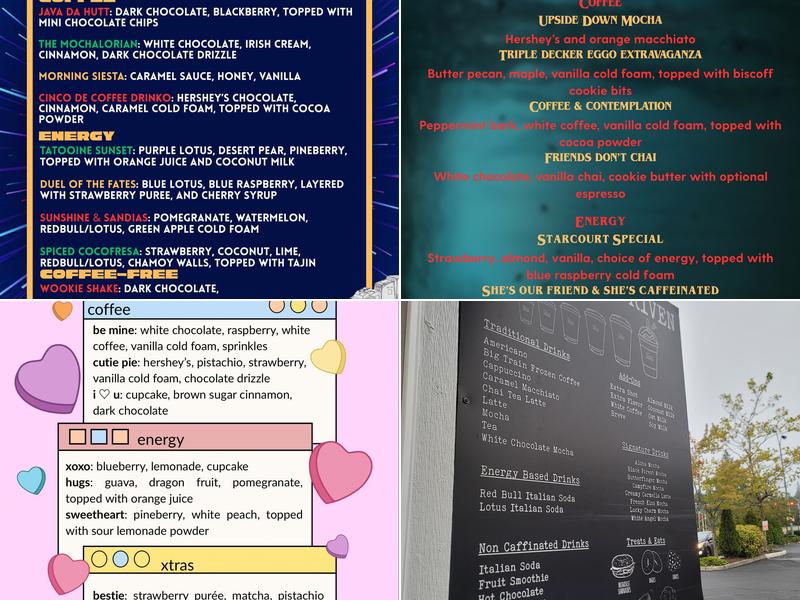 Coffee Driven Menu