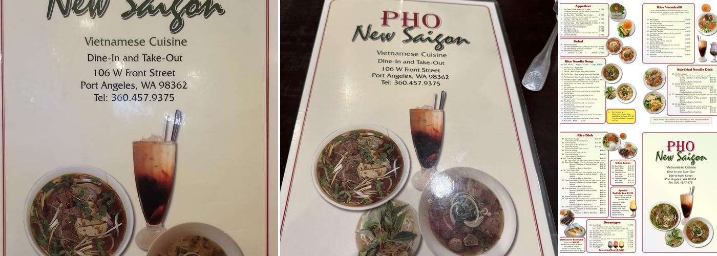 Pho New Saigon Menu