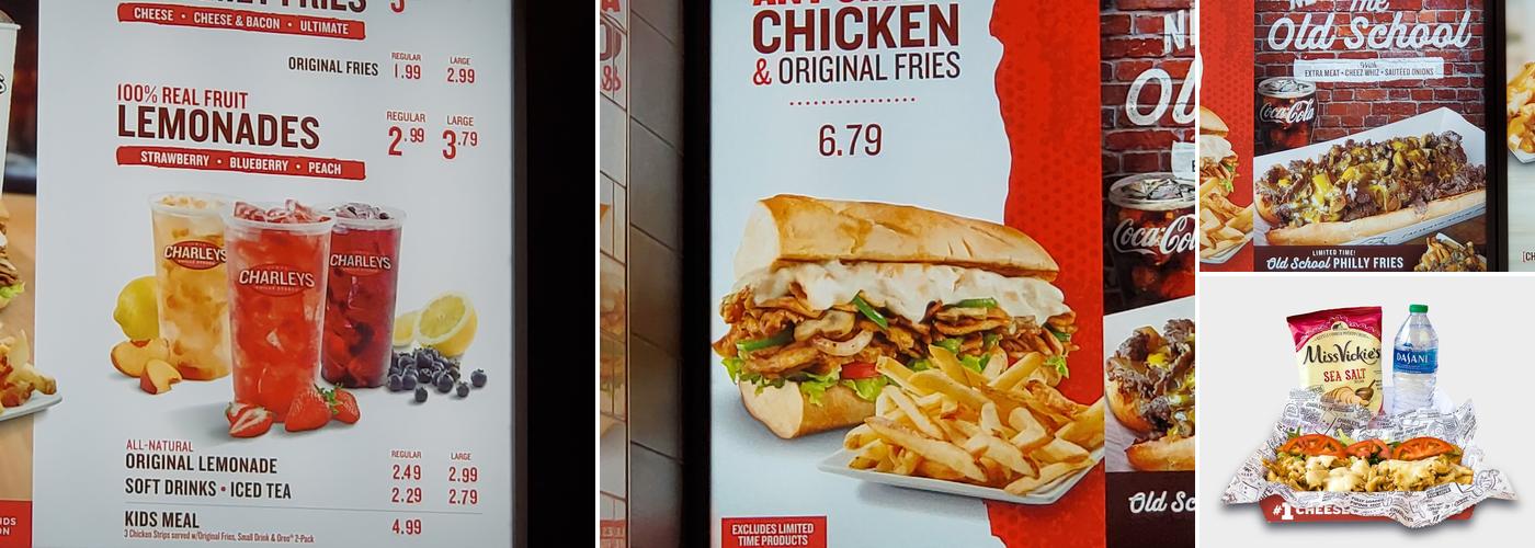 Charleys Cheesesteaks Menu