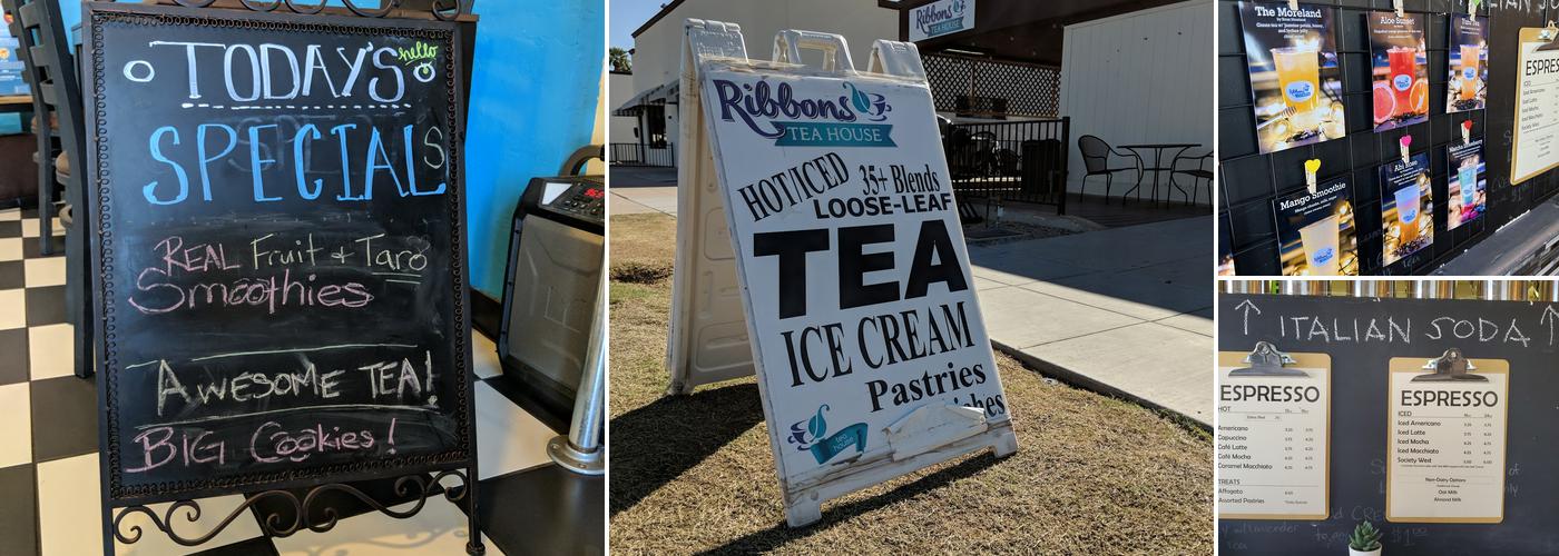 Ribbons Tea House Menu