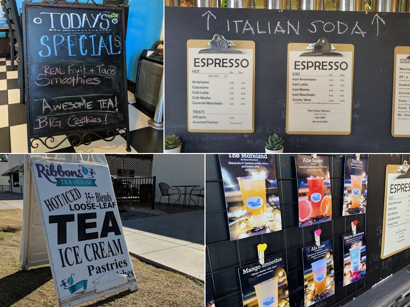 Ribbons Tea House Menu