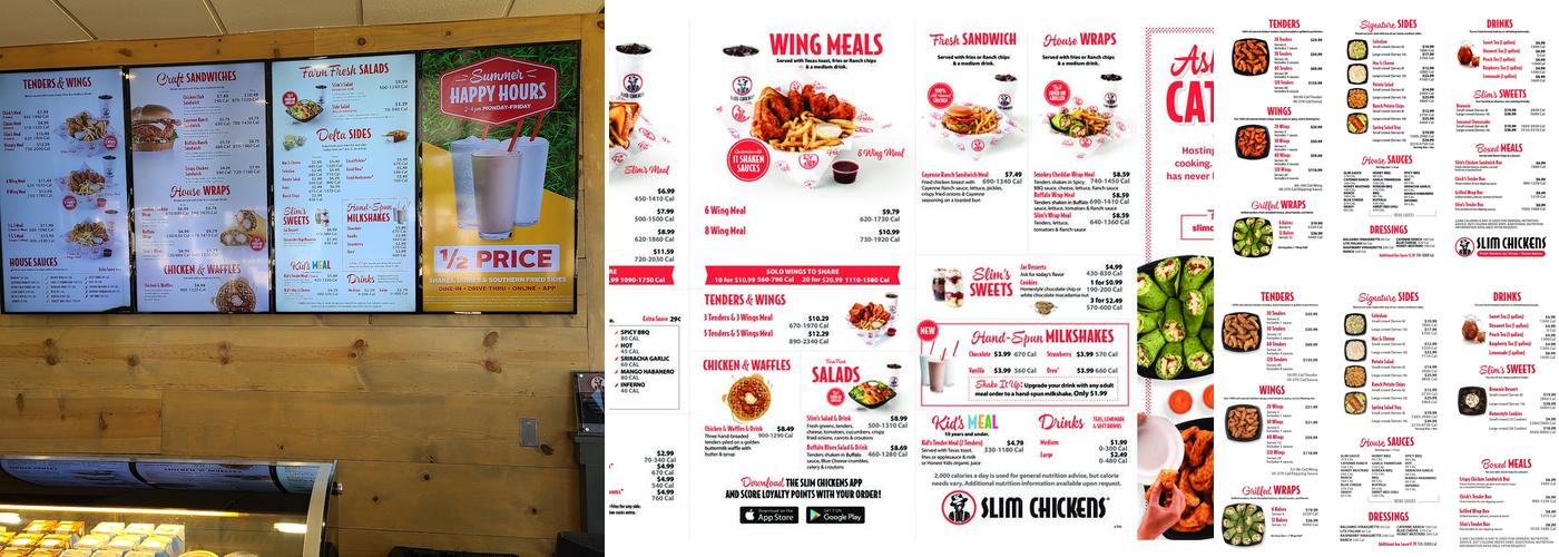 Slim Chickens Menu