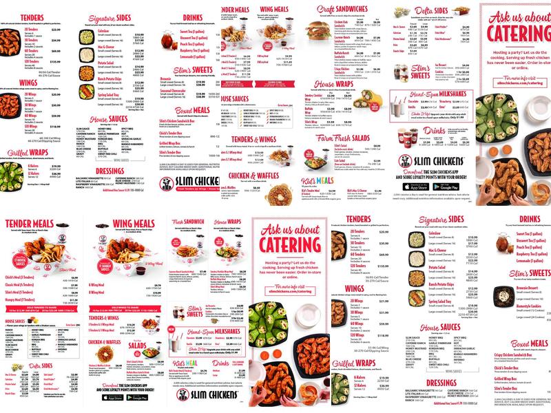 Slim Chickens Menu