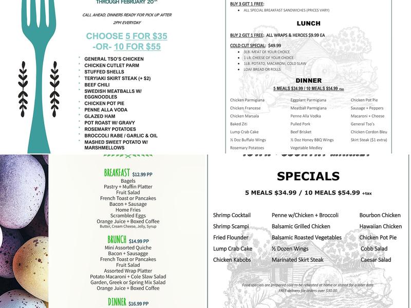 Town & country market Menu