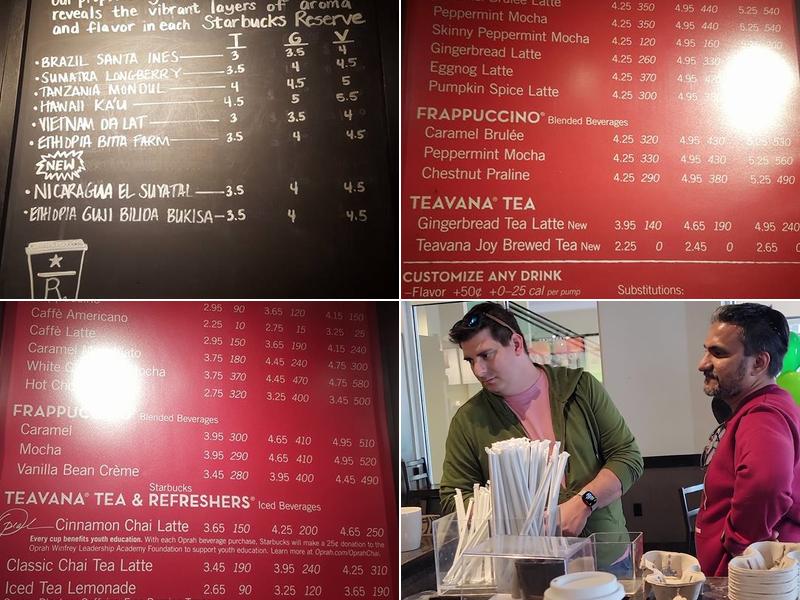 Starbucks Menu