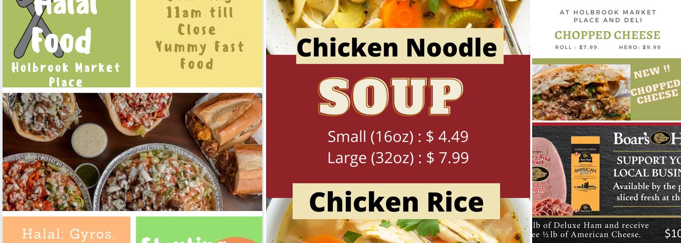 Holbrook Deli and Market Place Menu