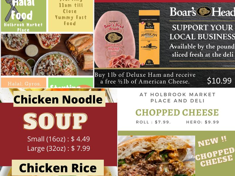 Holbrook Deli and Market Place Menu