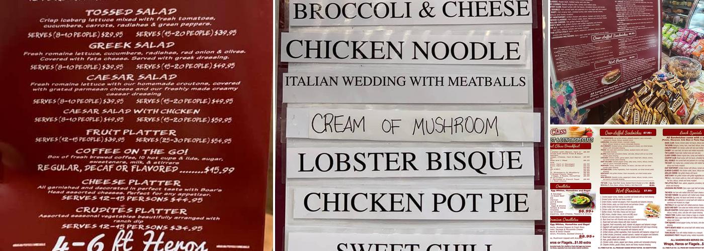 First Class Bagels Deer Park Menu