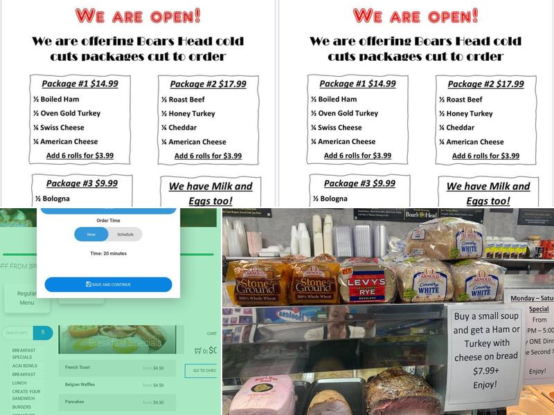 Deer Hills Delicatessen Menu