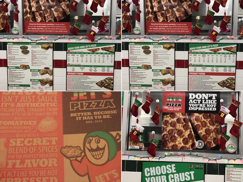 Jet's Pizza Menu
