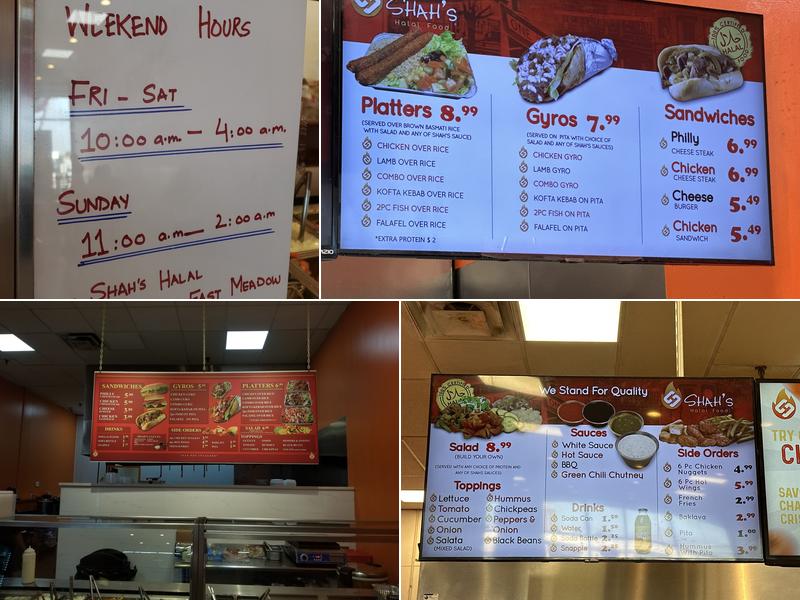 Shah's Halal East Meadow Menu
