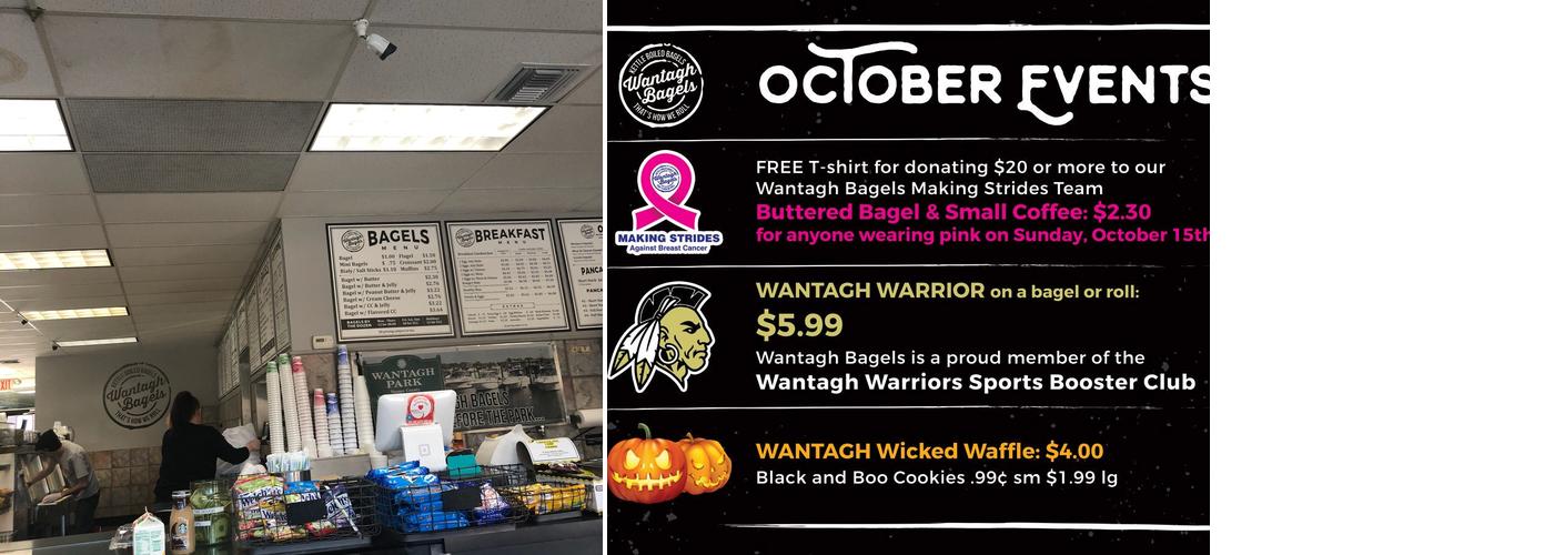 Wantagh Bagels Menu