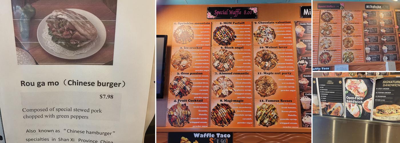 Waffle Magic Menu
