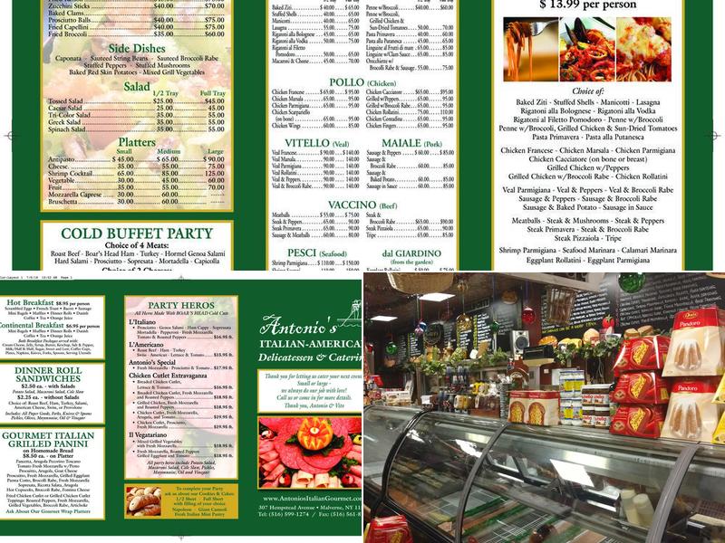 Antonios Deli Menu