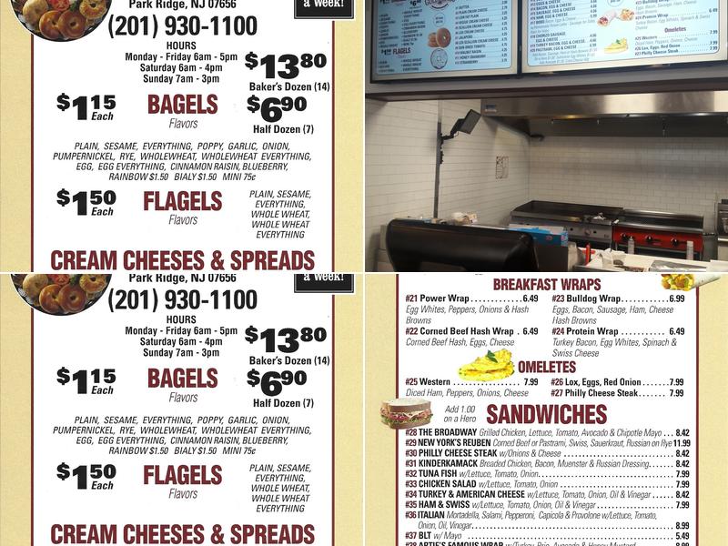 Goldberg’s Original Bagels Menu