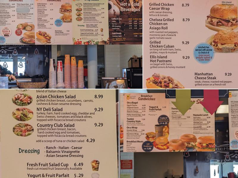 Manchester Bagel Menu