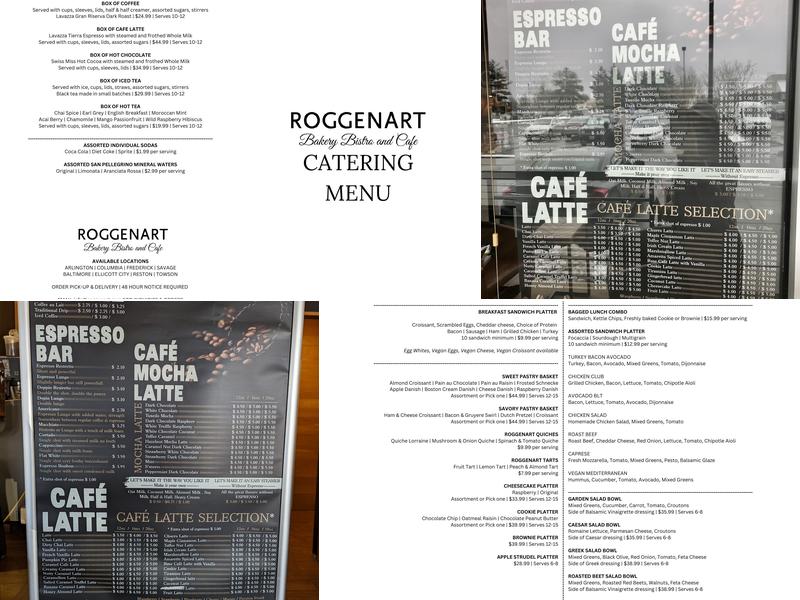 Roggenart European Bakery, Bistro & Cafe Menu