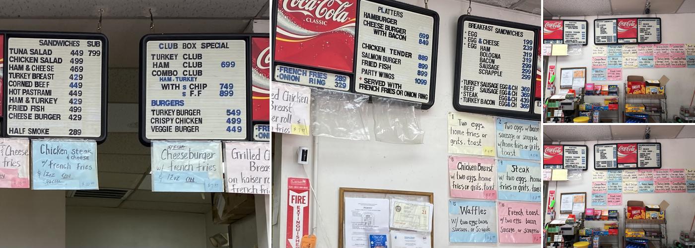 Ritchie Highway Deli Menu