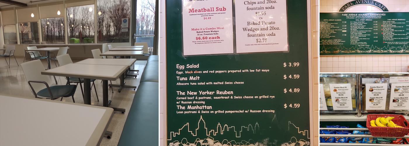 Inova Fairfax Hospital : Park Avenue Cafe Menu