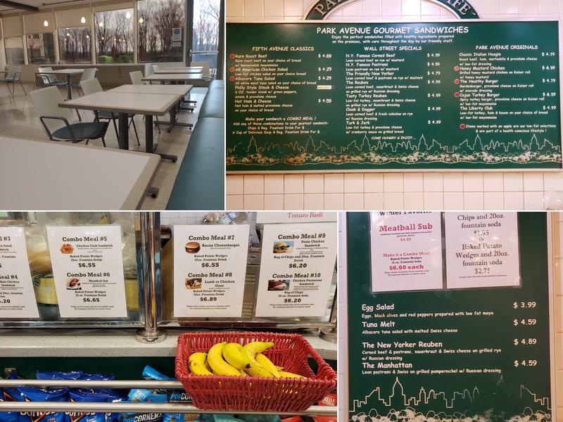 Inova Fairfax Hospital : Park Avenue Cafe Menu