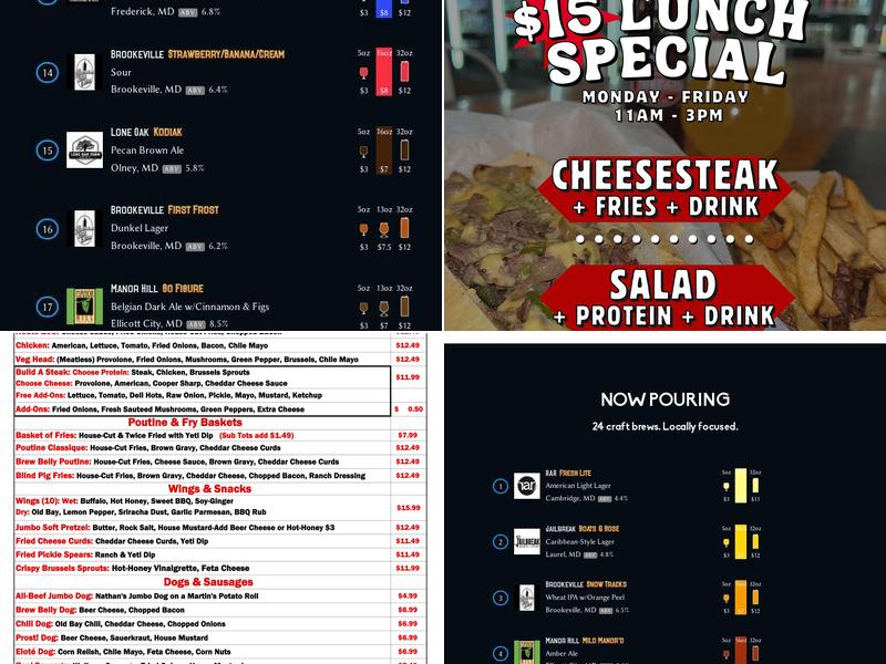 Brew Belly Menu