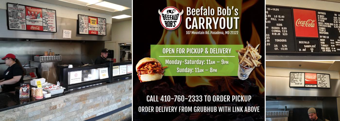 Beefalo Bob's Carryout Menu