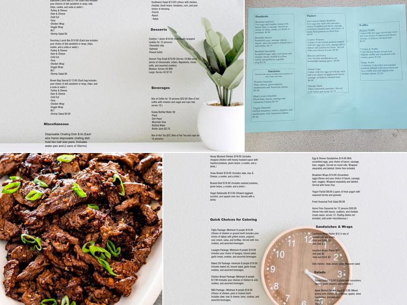 Tasty Creations Catering Menu