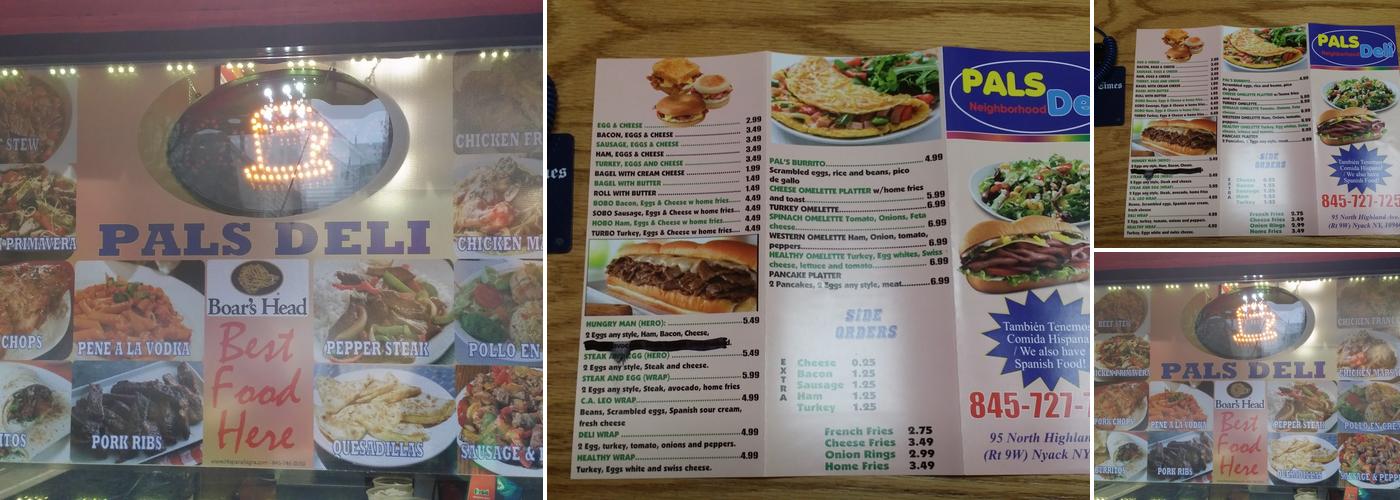 Pals Bagel & Deli Menu