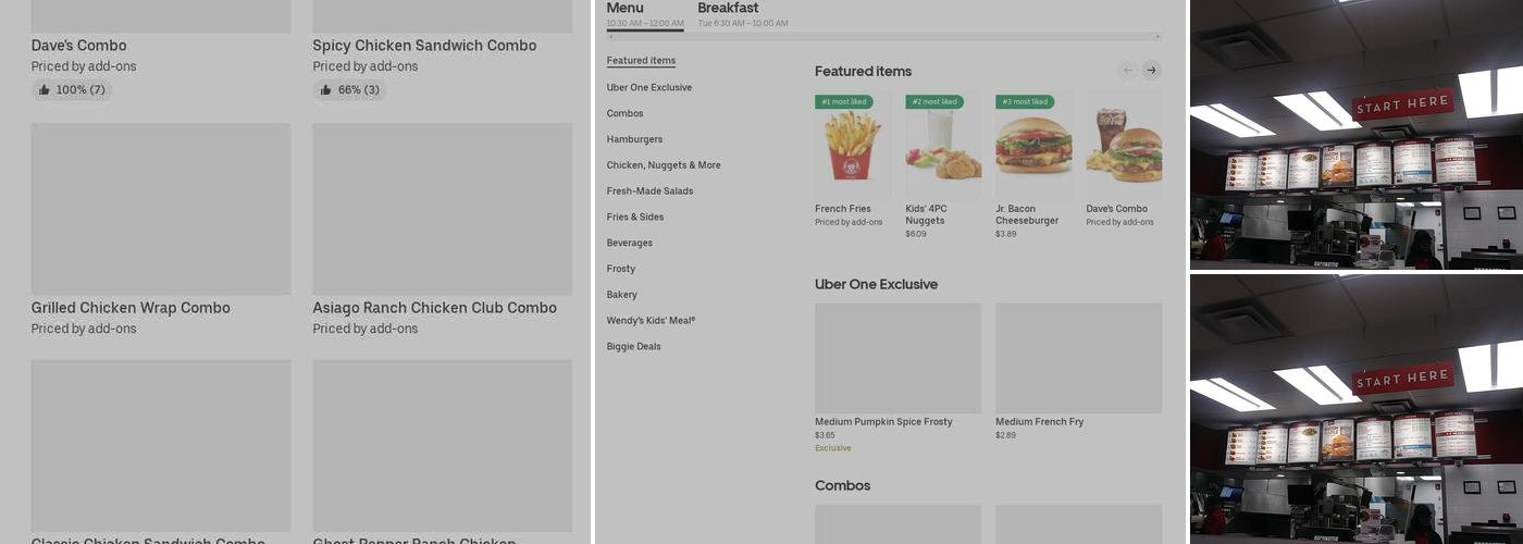 Wendy's Menu