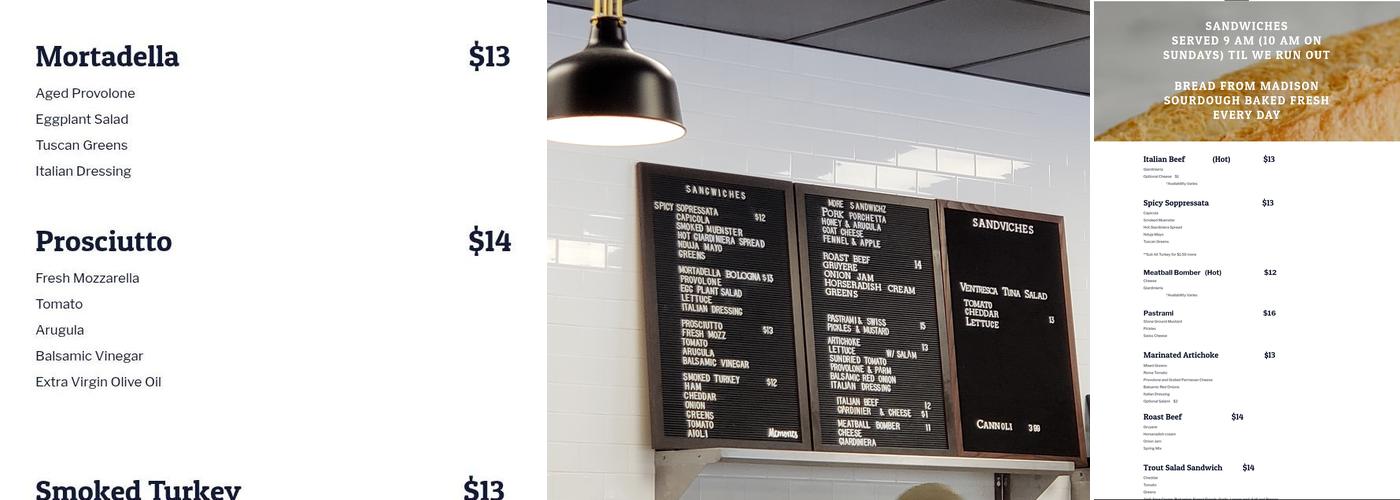 Alimentari Menu