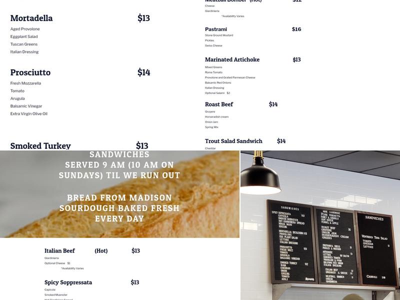 Alimentari Menu